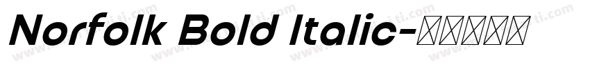 Norfolk Bold Italic字体转换